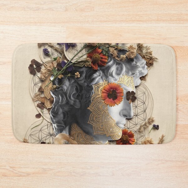 Item preview, Botanical Floral Statue Head designed and sold by Mystikos Art.