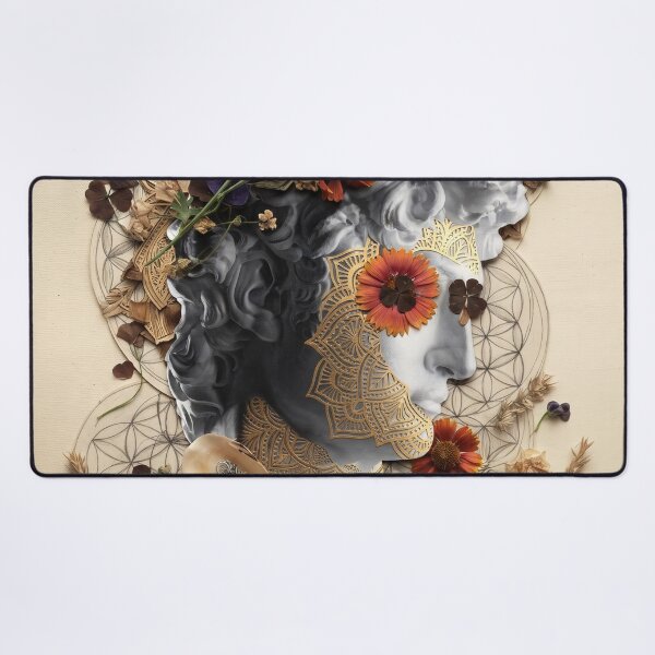 Item preview, Botanical Floral Statue Head designed and sold by Mystikos Art.