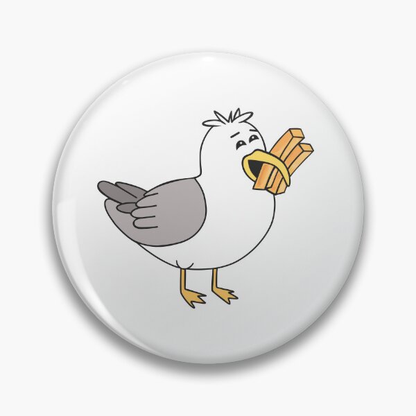 Item preview, Funny Seagull Eating French Fries designed and sold by Sartoris Art.