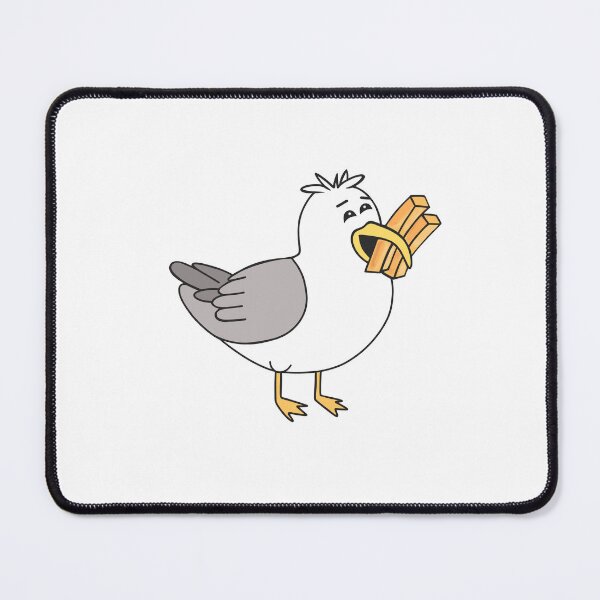 Item preview, Funny Seagull Eating French Fries designed and sold by Sartoris Art.