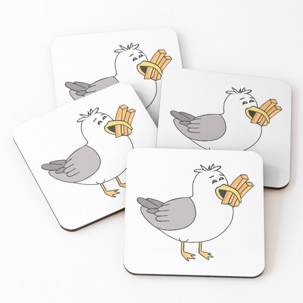 Item preview, Funny Seagull Eating French Fries designed and sold by Sartoris Art.