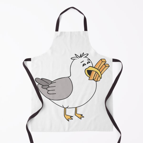 Item preview, Funny Seagull Eating French Fries designed and sold by Sartoris Art.