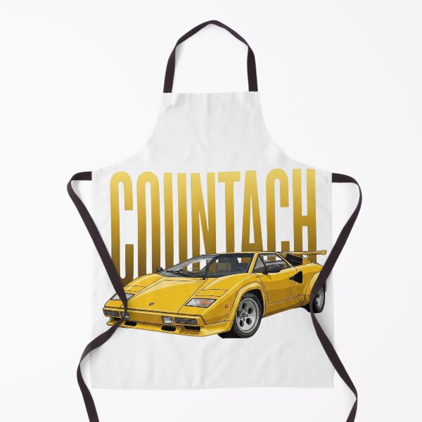 Item preview, Lamborghini Countach Amarillo Superdeportivo Clásico Italiano Arte Vectorial designed and sold by Motorline44.