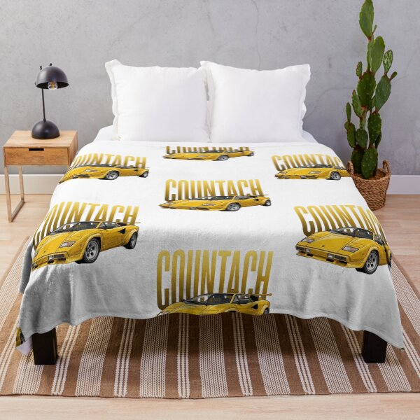 Item preview, Lamborghini Countach Yellow Classic Italian Supercar Vector Art designed and sold by Motorline44.