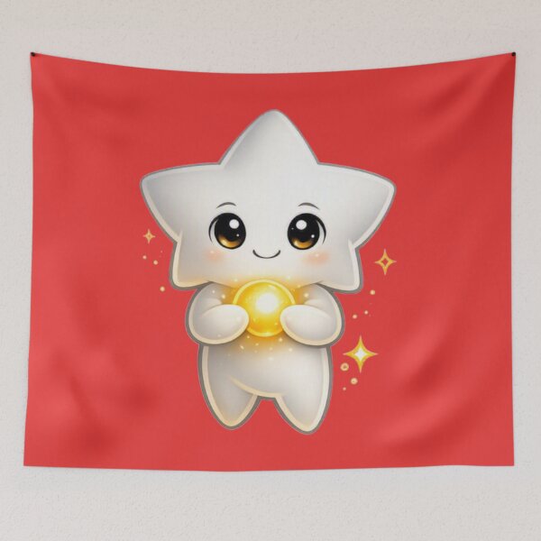 Item preview, Kawaii Magical Star Holding a Glowing Golden Orb - Cute Celestial Fantasy designed and sold by Be-You-Vibes.