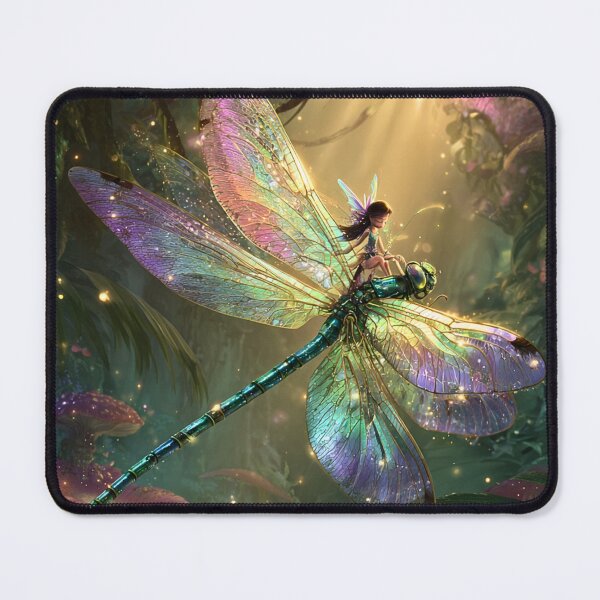 Item preview, Enchanted Fairy Riding Crystal Dragonfly designed and sold by Storybook Botanica.