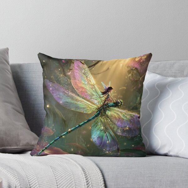 Item preview, Enchanted Fairy Riding Crystal Dragonfly designed and sold by Storybook Botanica.