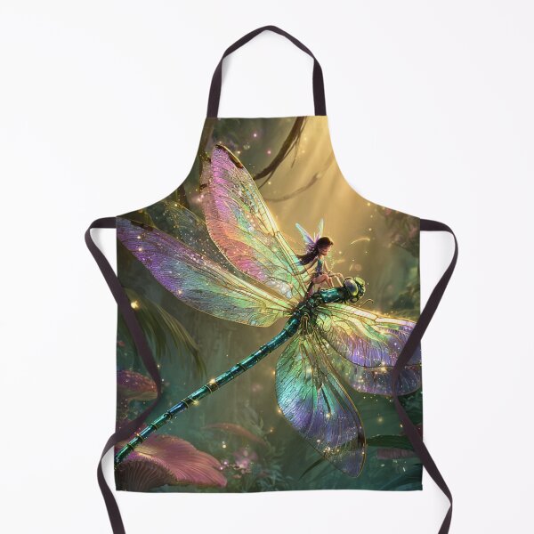 Item preview, Enchanted Fairy Riding Crystal Dragonfly designed and sold by Storybook Botanica.