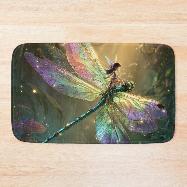 Item preview, Enchanted Fairy Riding Crystal Dragonfly designed and sold by Storybook Botanica.