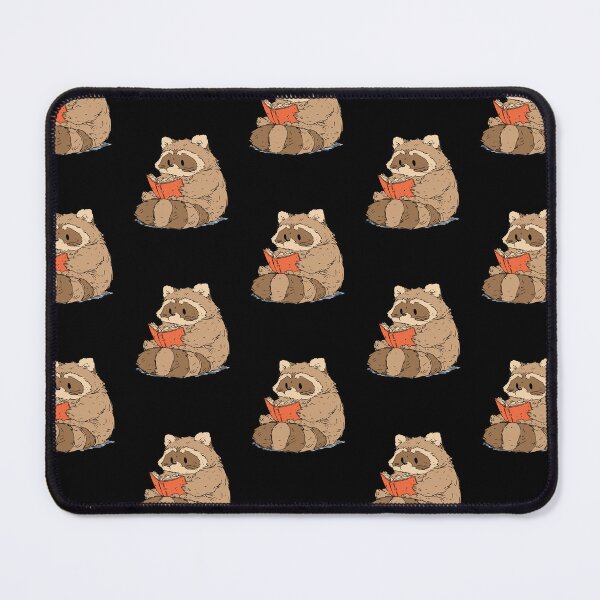 Item preview, Cute Raccoon Reading Book | Wholesome Cozy Bookworm Art designed and sold by kuwagatamushi.