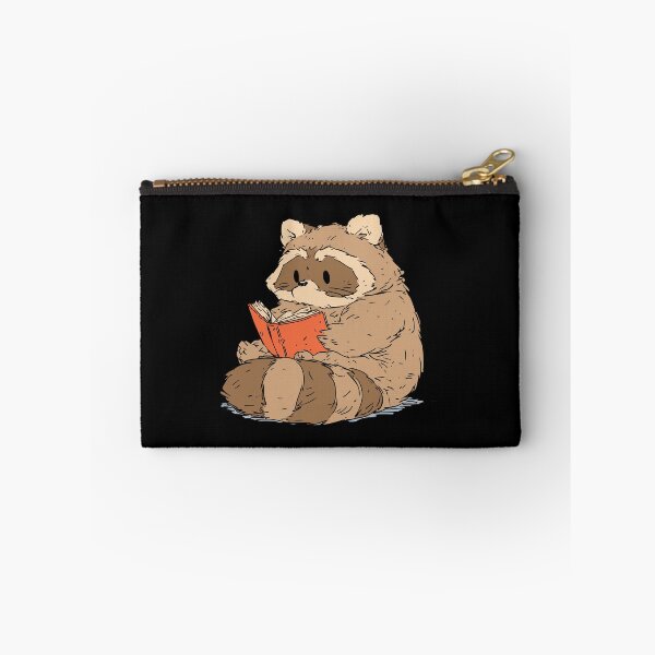 Item preview, Cute Raccoon Reading Book | Wholesome Cozy Bookworm Art designed and sold by kuwagatamushi.