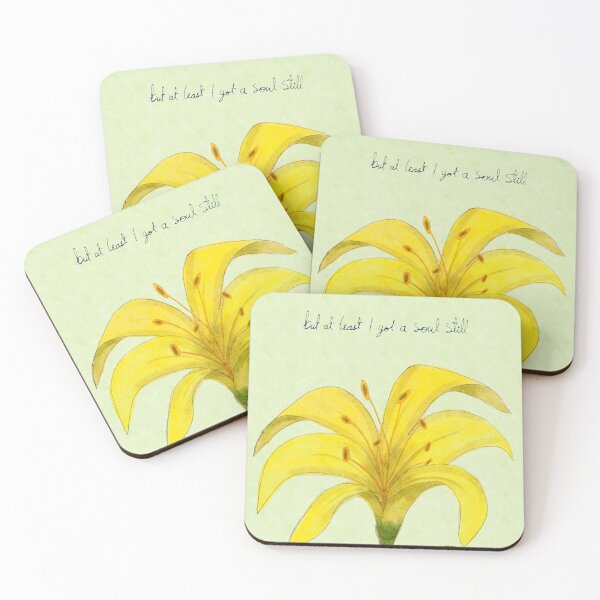 Item preview, Yellow Lily with quote designed and sold by MollyMozzy.