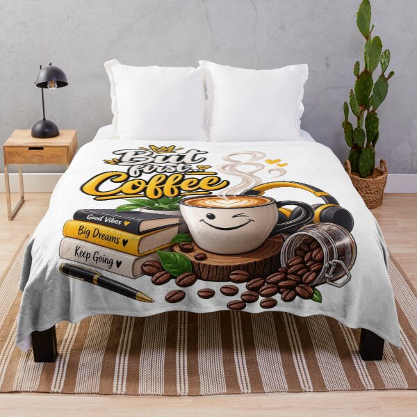 Item preview, But First Coffee – Cozy Coffee Lover designed and sold by ✨ Daily Vibe Studio ✨.