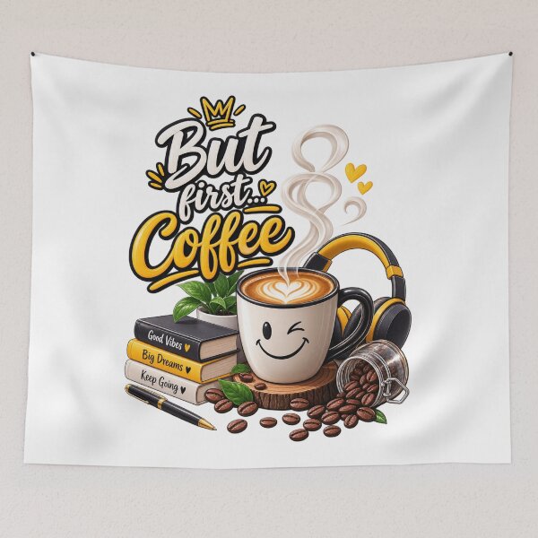 Item preview, But First Coffee – Cozy Coffee Lover designed and sold by ✨ Daily Vibe Studio ✨.
