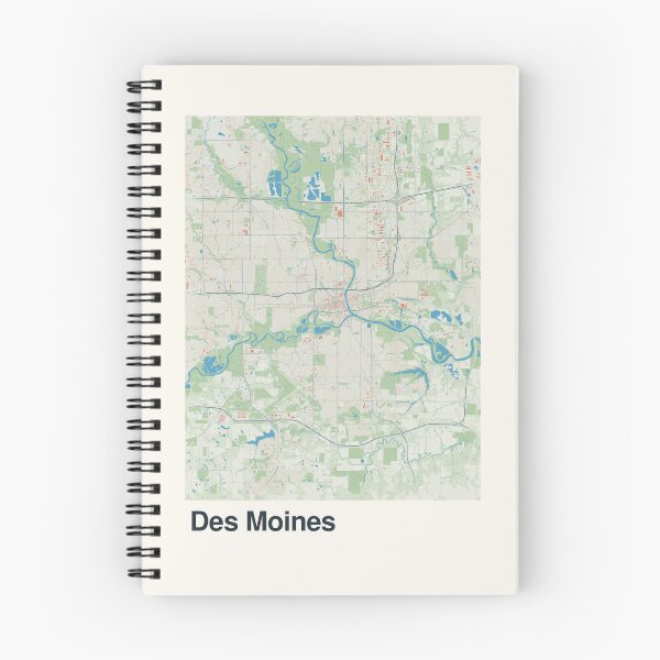 Item preview, Des Moines Minimalistic Map Art designed and sold by MapsNerd.