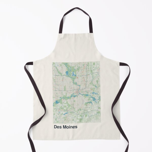 Artikelvorschau, Minimalistische Kartenkunst aus Des Moines entworfen und verkauft von MapsNerd.