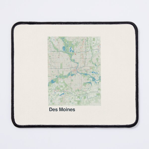Item preview, Des Moines Minimalistic Map Art designed and sold by MapsNerd.
