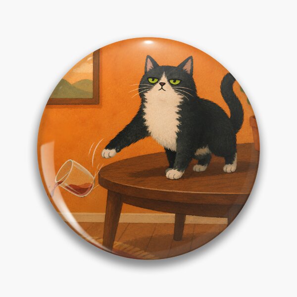 Item preview, CAT CRIME FILES: Funny Cat Crime File 001 - Gravity Assisted Glass Relocation designed and sold by BrooklynRhodes.