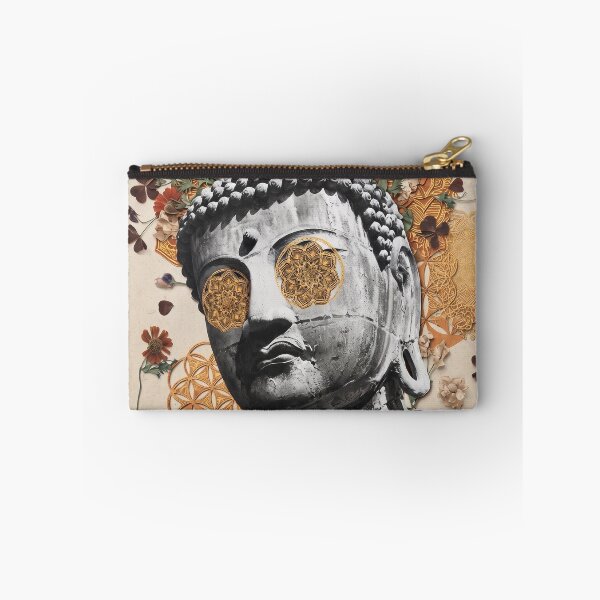 Item preview, Floral Buddha Head Art designed and sold by Mystikos Art.