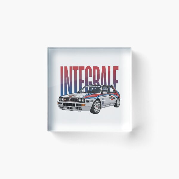Item preview, Lancia Delta HF Integrale Martini Racing WRC Rally Car Vector Art designed and sold by Motorline44.