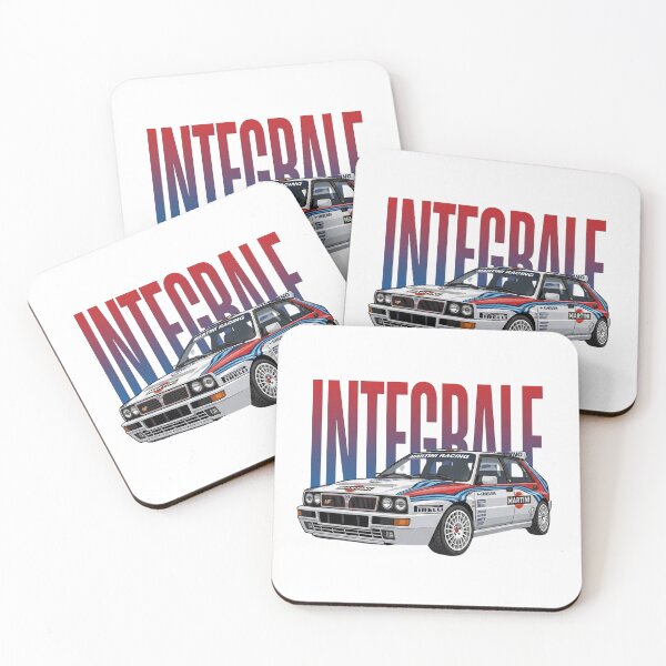 Item preview, Lancia Delta HF Integrale Martini Racing WRC Rally Car Vector Art designed and sold by Motorline44.