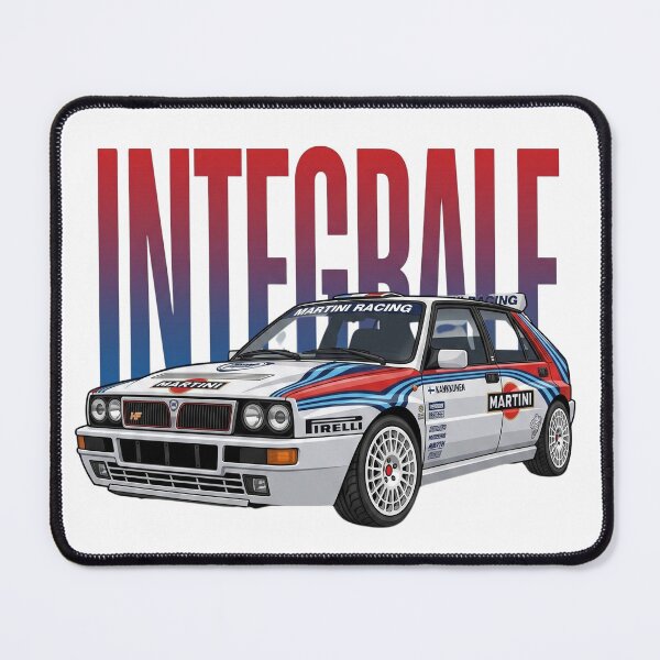 Item preview, Lancia Delta HF Integrale Martini Racing WRC Rally Car Vector Art designed and sold by Motorline44.
