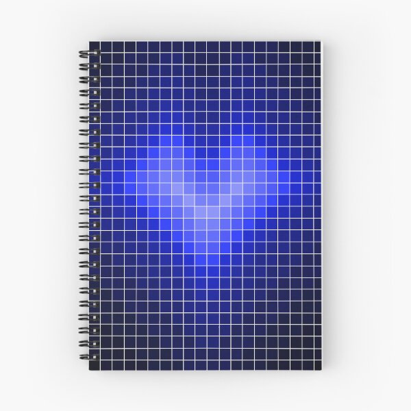 Item preview, Blue Pixel Heart Glow Grid designed and sold by Ishita Bhattacharjee.