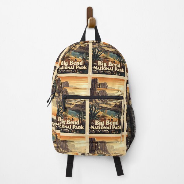 Item preview, Big Bend National Park Vintage Travel Art designed and sold by Teelogic.