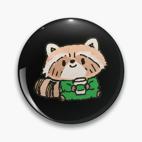 Item preview, Cute Raccoon Holding Coffee Cup | Wholesome Cozy Coffee Lover Art designed and sold by kuwagatamushi.