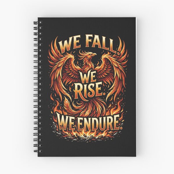 Item preview, We Fall. We Rise. We Endure. – Resilience Phoenix Design designed and sold by Mirgonhood.