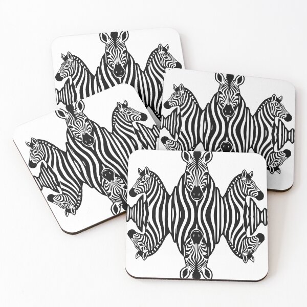 Item preview, Zebra Art – Black and White Mirror Image Design Soundwave designed and sold by Pommes im Bett.