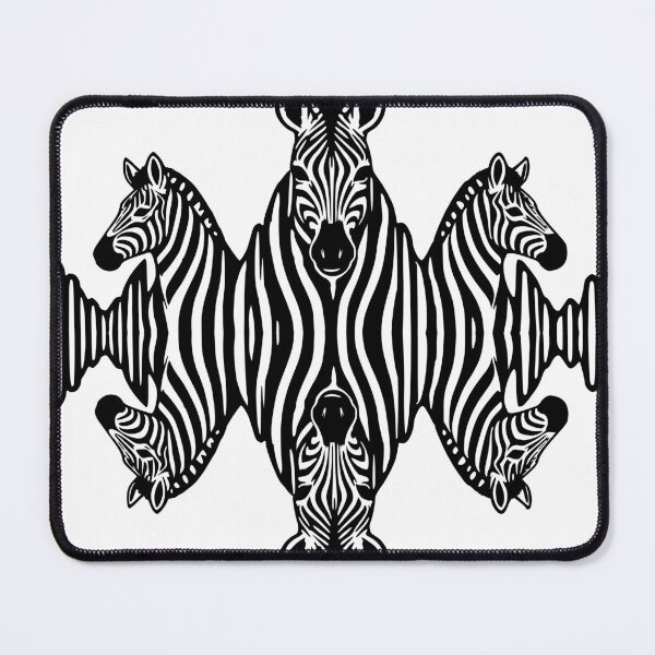 Item preview, Zebra Art – Black and White Mirror Image Design Soundwave designed and sold by Pommes im Bett.