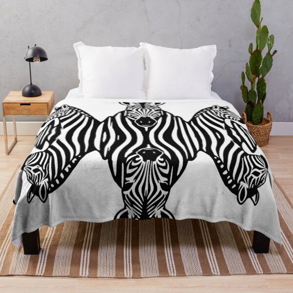 Item preview, Zebra Art – Black and White Mirror Image Design Soundwave designed and sold by Pommes im Bett.