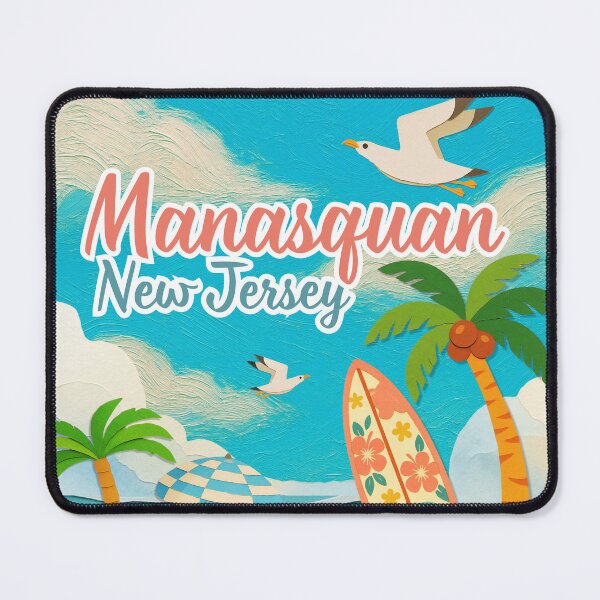 Item preview, Manasquan New Jersey Beach Retro Travel Souvenir designed and sold by DonnaRaine.