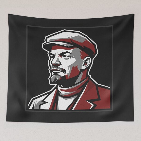 Item preview, Vladimir Lenin Portrait Vector Graphic Illustration designed and sold by Owcomm.