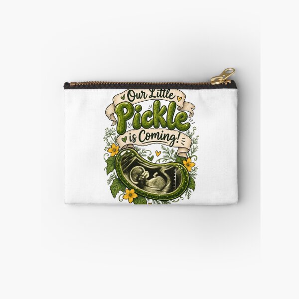 Item preview, Our Little Pickle Is Coming! - Funny Polish Pickle Pregnancy Announcement Ultrasound Gift designed and sold by Neurospicy Trolls.