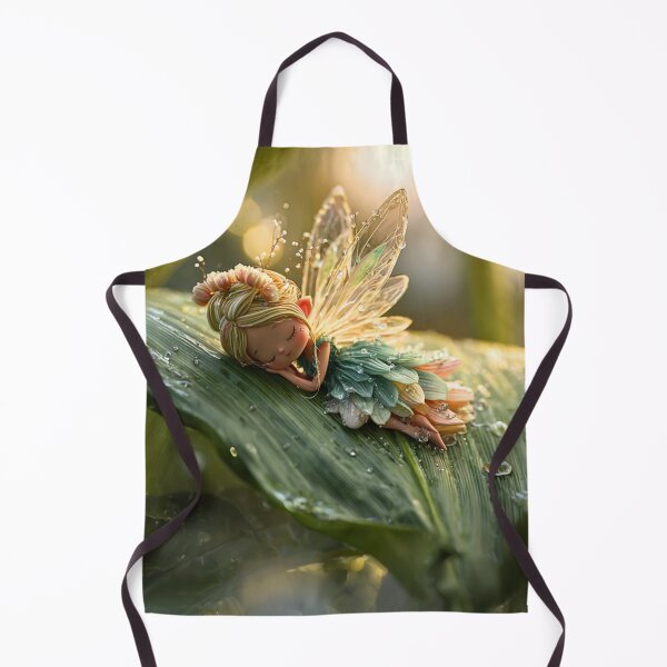 Item preview, Sleeping Dewdrop Fairy On Leaf designed and sold by Storybook Botanica.