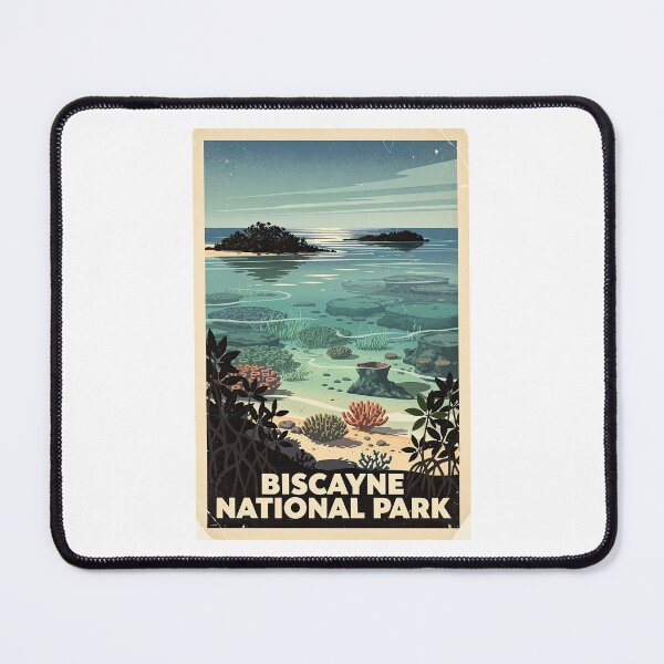 Item preview, Biscayne National Park Vintage Travel Art designed and sold by Teelogic.