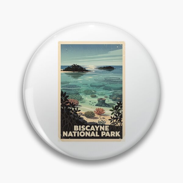 Item preview, Biscayne National Park Vintage Travel Art designed and sold by Teelogic.