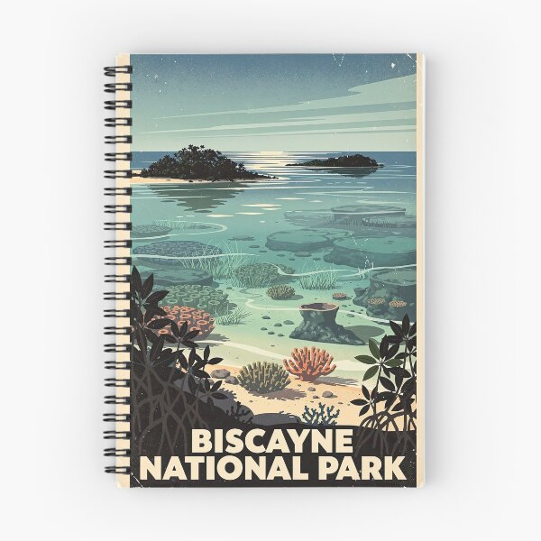 Item preview, Biscayne National Park Vintage Travel Art designed and sold by Teelogic.