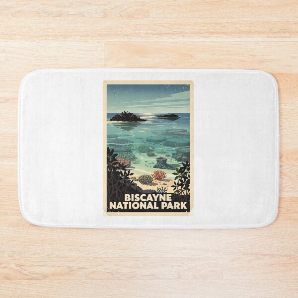 Item preview, Biscayne National Park Vintage Travel Art designed and sold by Teelogic.