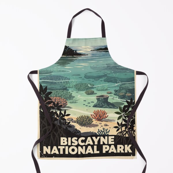 Item preview, Biscayne National Park Vintage Travel Art designed and sold by Teelogic.