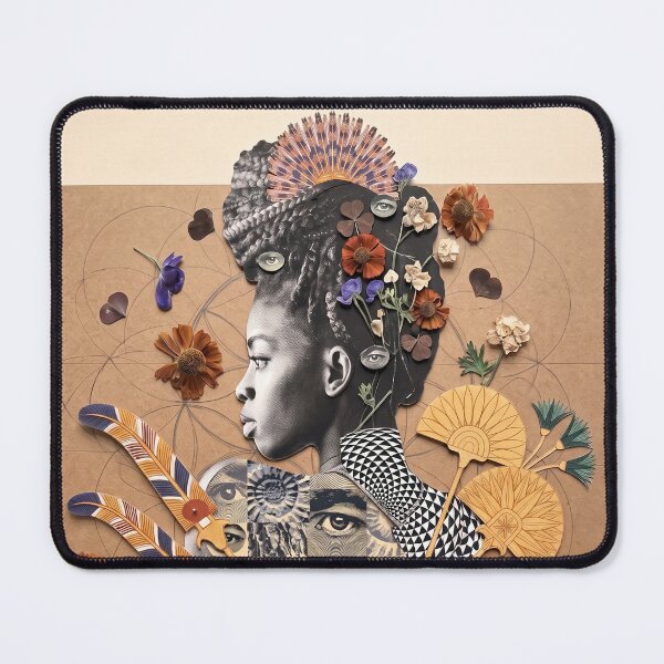 Item preview, Ancestral Feminine African Woman Art designed and sold by Mystikos Art.