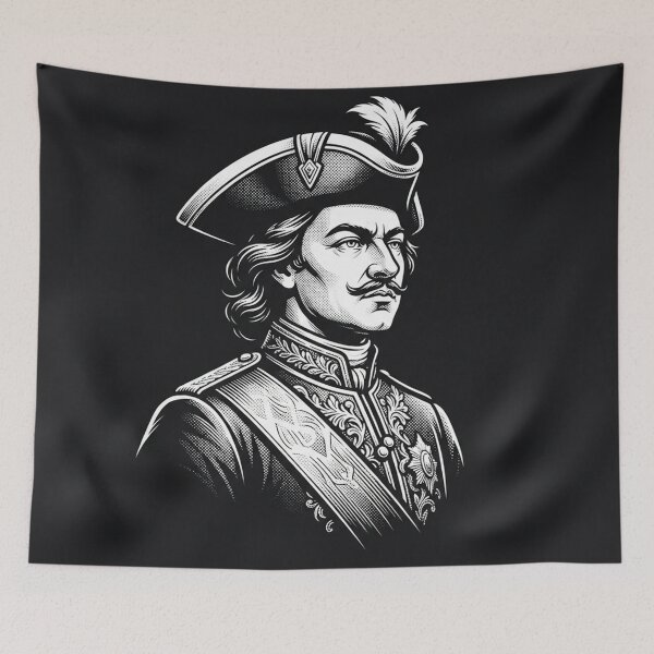 Item preview, Peter the Great Portrait Historical Monarch Illustration designed and sold by Owcomm.