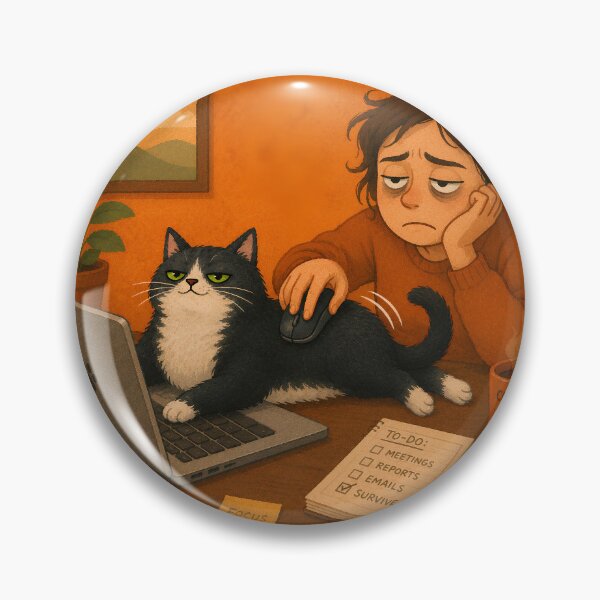 Item preview, CAT CRIME FILES: Cat on Keyboard - Aggravated Keyboard Sitting Case 003 designed and sold by BrooklynRhodes.