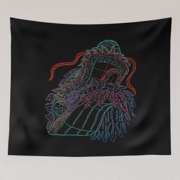 Item preview, Dragon Head Line Art V2 | Colorful Fantasy Illustration designed and sold by Whimsy Moth .