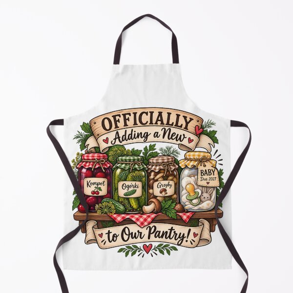 Item preview, Officially Adding A New Baby To Our Pantry 2027 - Polish Pantry Pregnancy Announcement designed and sold by Neurospicy Trolls.