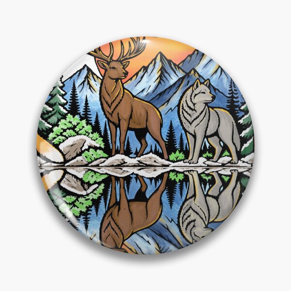 Item preview, Wilderness animals in the mountain forest soundwave designed and sold by Pommes im Bett.