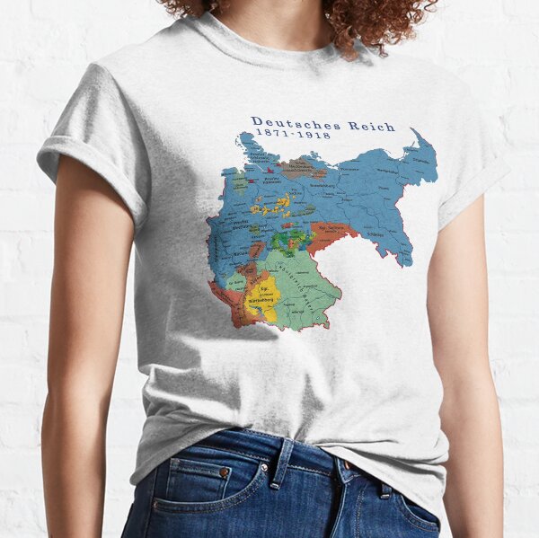 Map of Old Germany 1871 Classic T-Shirt