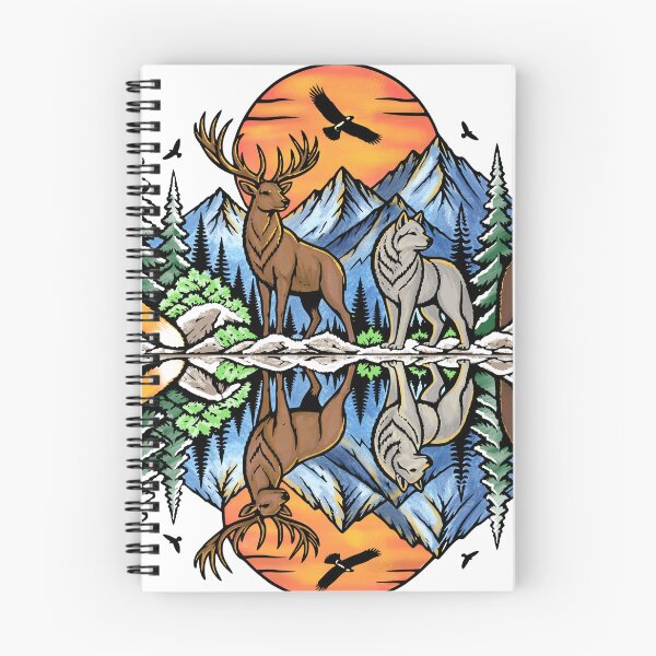 Item preview, Wilderness animals in the mountain forest soundwave designed and sold by Pommes im Bett.